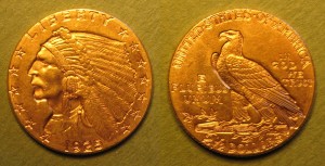 1925 Two and a Half Dollar Gold Piece image