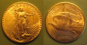 1927 $20 Gold Piece image