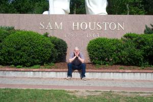 Sitting at Sam Houston's feet image