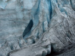 Blue ice in Exit Glacier image