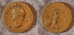 Roman Copper Coin Nero image