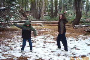 Snow fight in Yosemite image