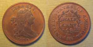 1804 Half Cent image