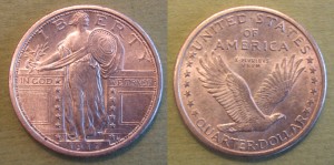 1917 D Quarter Dollar Type 1 image