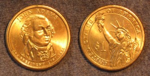 John Adams Golden Dollar image