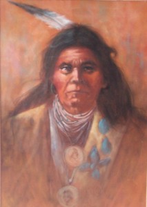 Indian Portrait in Pastel image