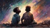 Two boys stargazing (song video for How Long) by Elton Smith