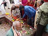 Offerings in front of Chamundi Hill temple