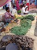 Man selling vegetables