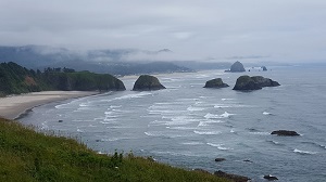 Haystack Rock from the north image