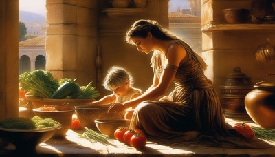 An ancient Roman mother and child (song video for Your Love Surrounds Me) image
