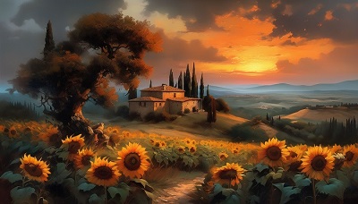 Tuscan sunset (song video for Your Love Surrounds Me) image