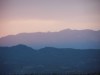 Mountains at dusk